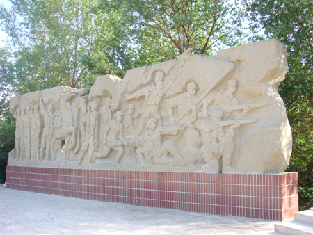西路軍進疆紀念園浮雕