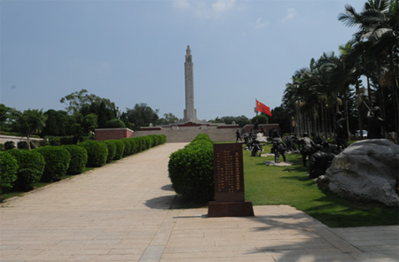 廈門市烈士陵園紀念碑廣場全景