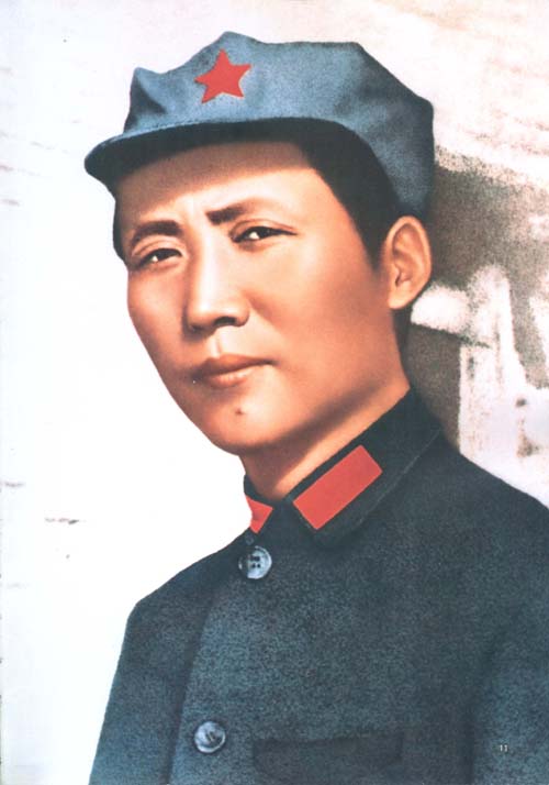 毛泽东在保安。（1936年）