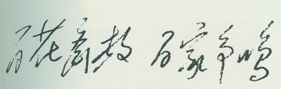 毛泽东手迹：“百花齐放，百家争鸣。”