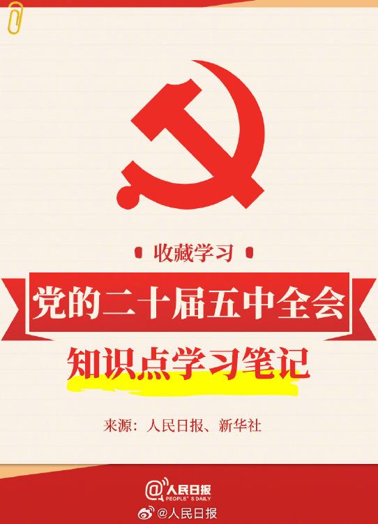 党的二十届五中全会知识点学习笔记